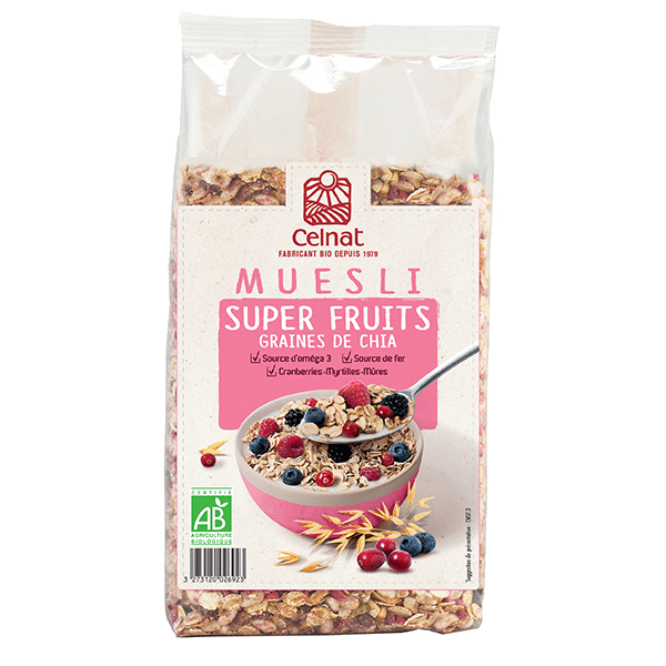 Muesli superfruits with chia Celnat