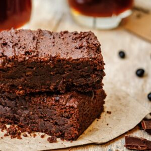 Brownies aux graines de lin doré