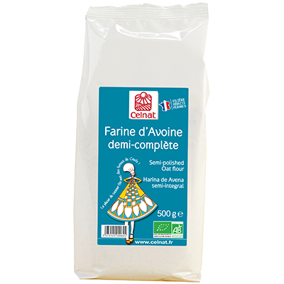 Farine d'avoine demi-complète