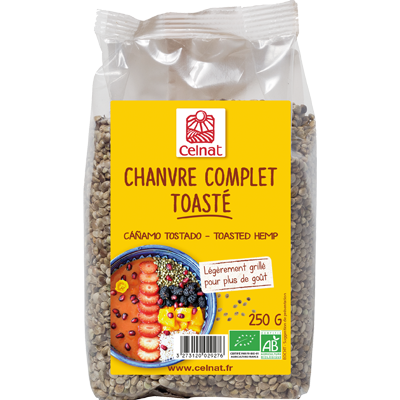 Graines de chanvre toastées