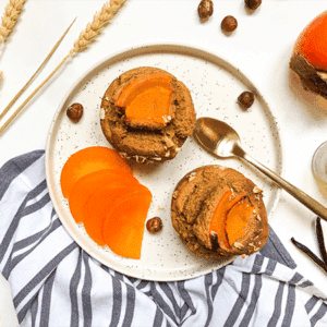 Les recettes de Eve is vegan : Muffin au kaki noisette
