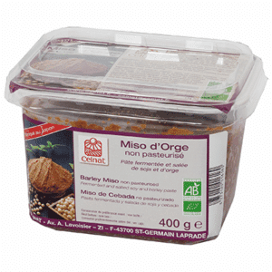 Miso d'orge non pasteurisé