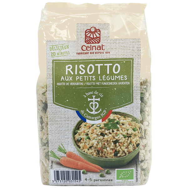 Risotto aux petits légumes à base de riz de Camargue