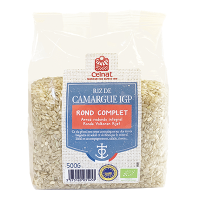 Riz rond complet de Camargue biologique