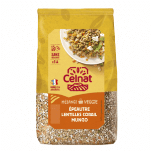 Mélange veggie – Epeautre, lentilles corail & haricots mungo