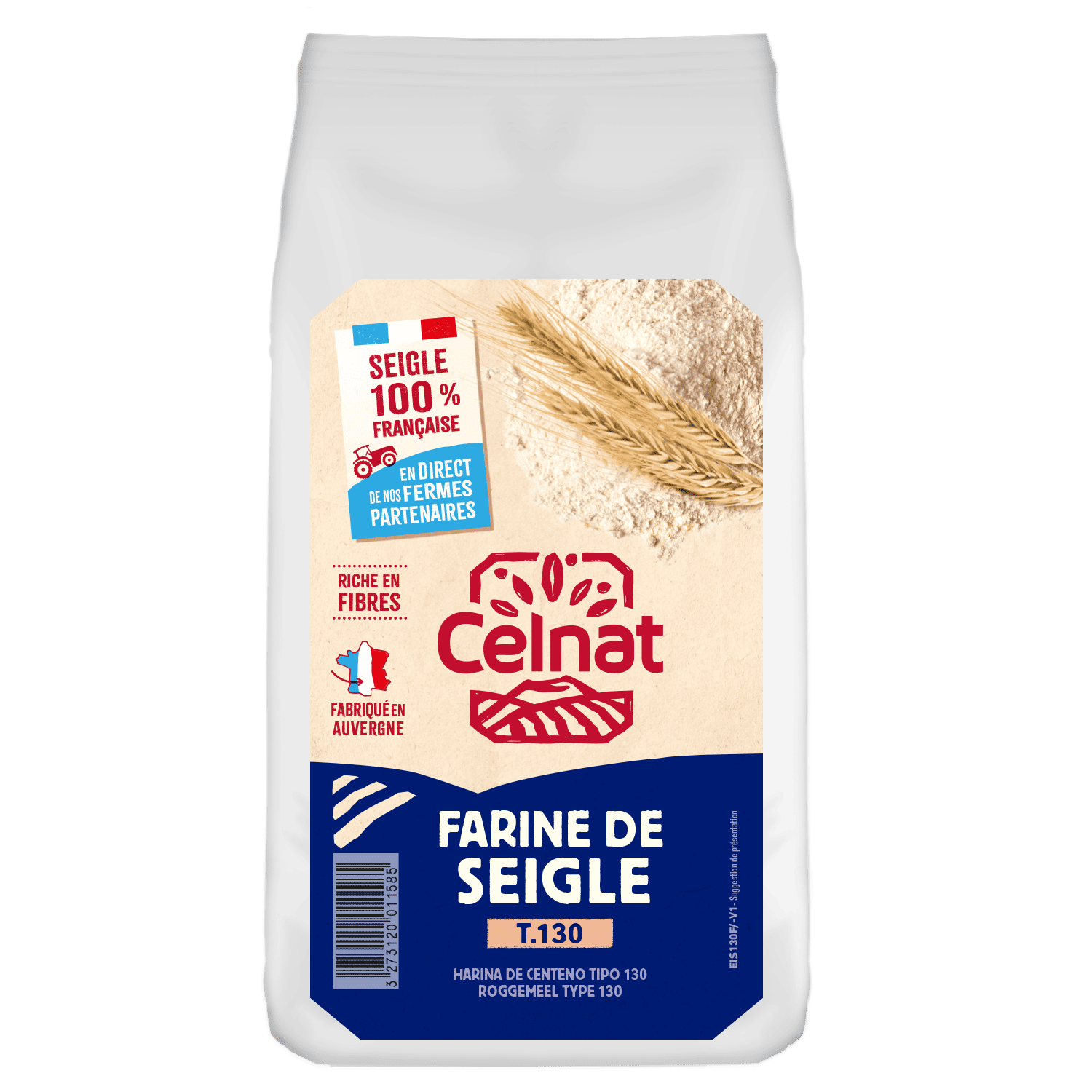Farine Seigle T130 BIO Celnat