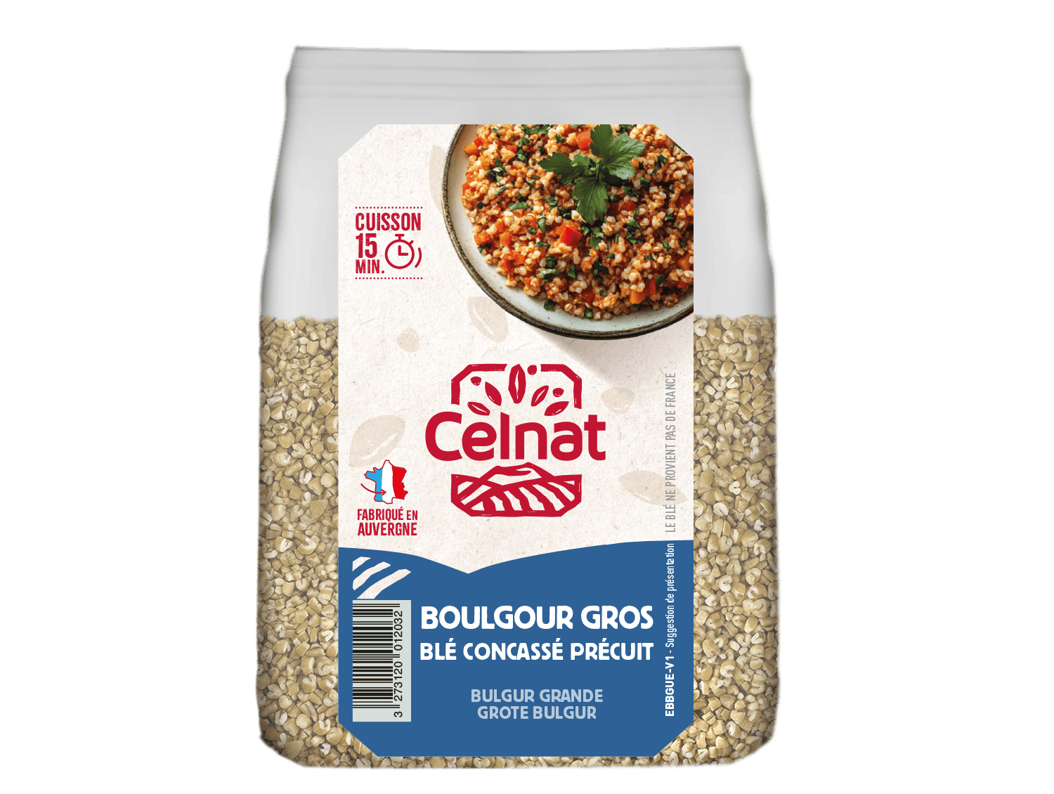 Boulgour blé dur - blé concassé celnat