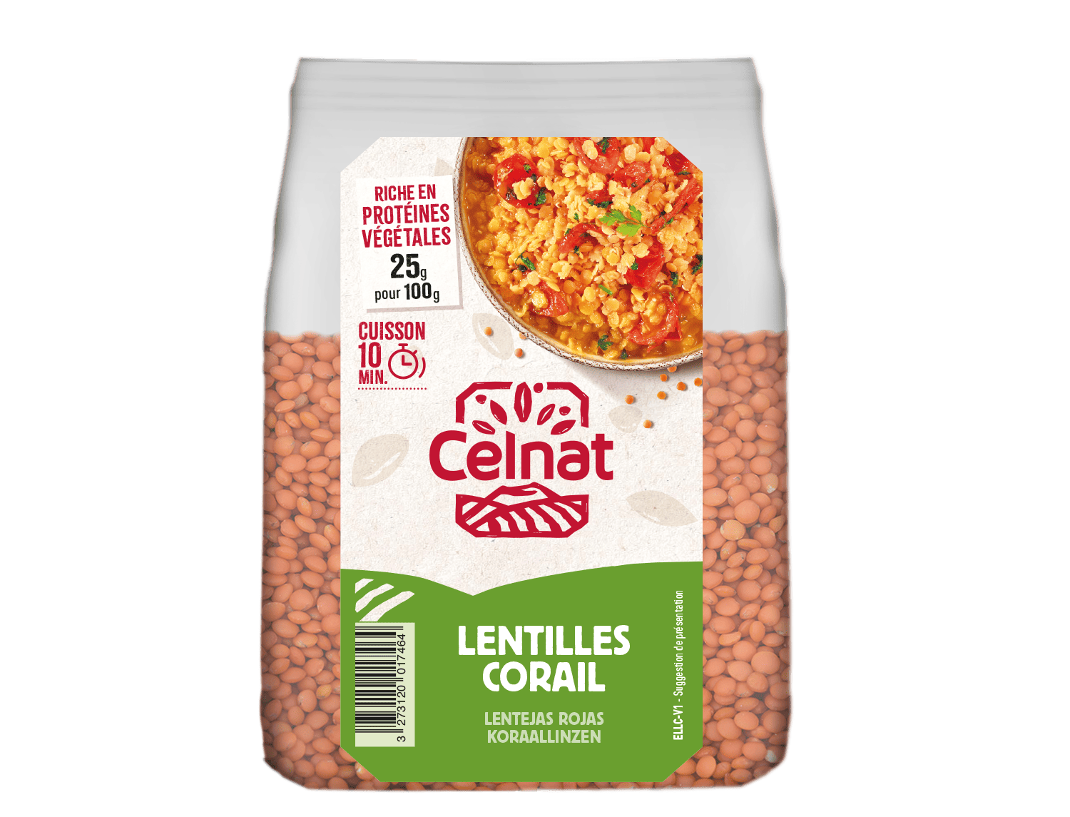 Celnat Lentilles corail