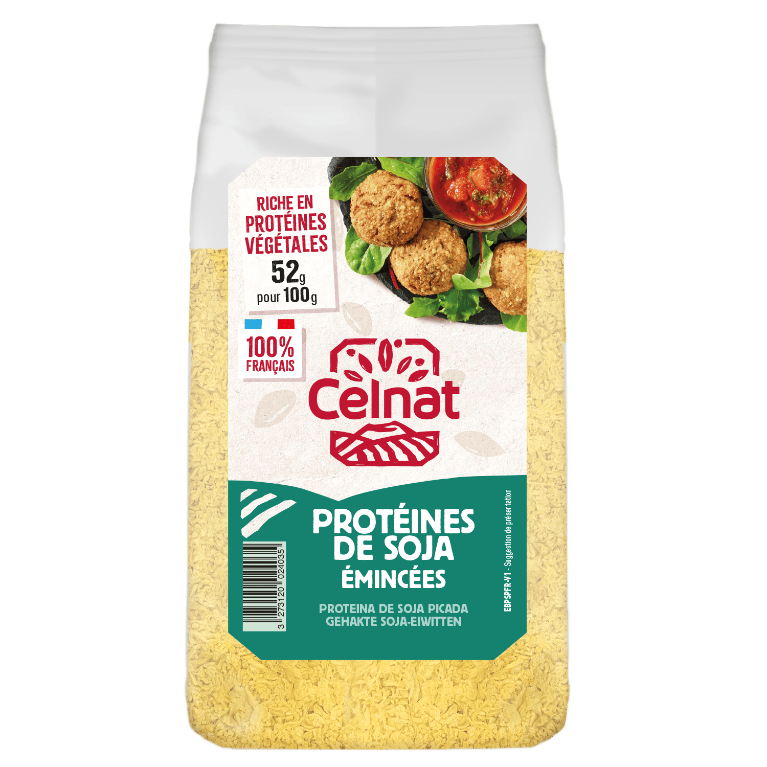 Celnat protéines de soja emincées - proteines végétales