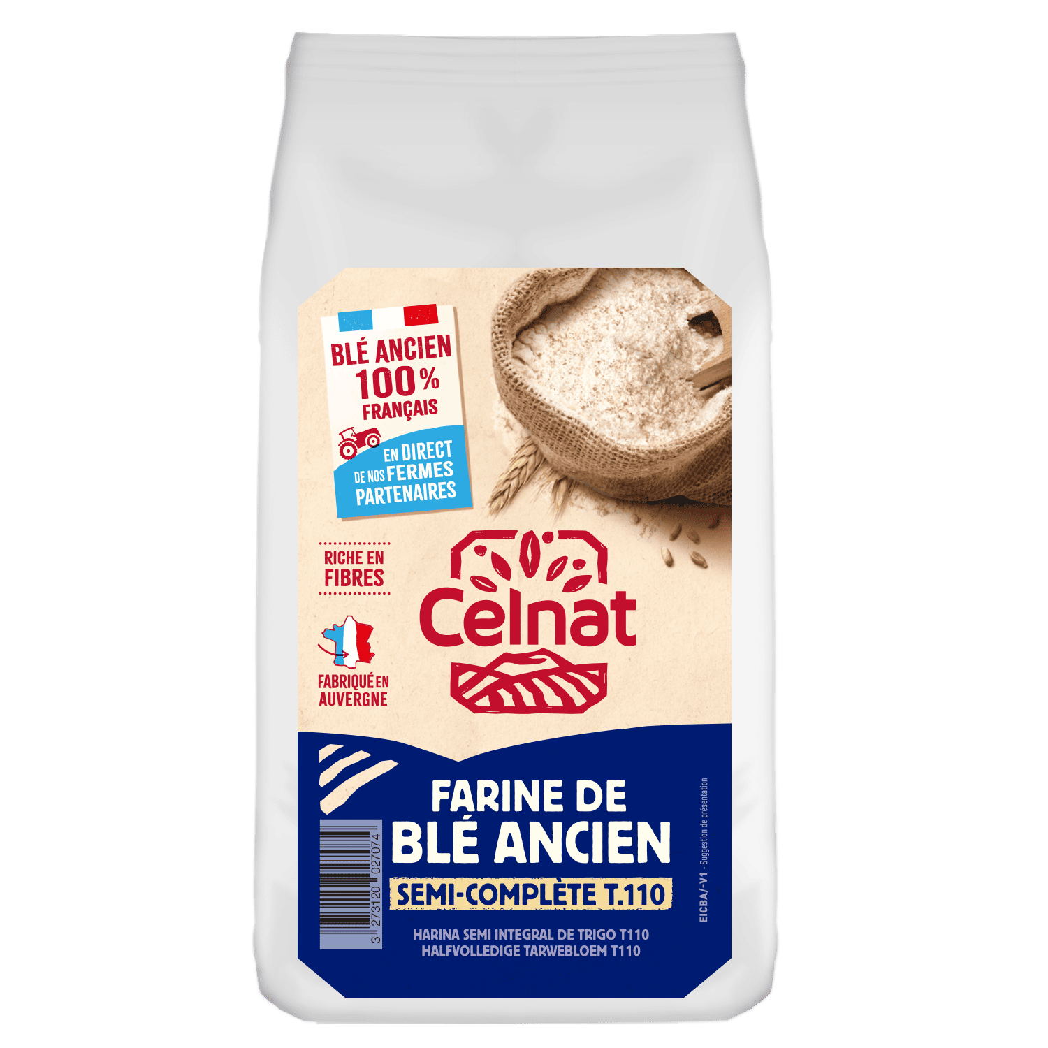 Farine de blés anciens T110 Celnat