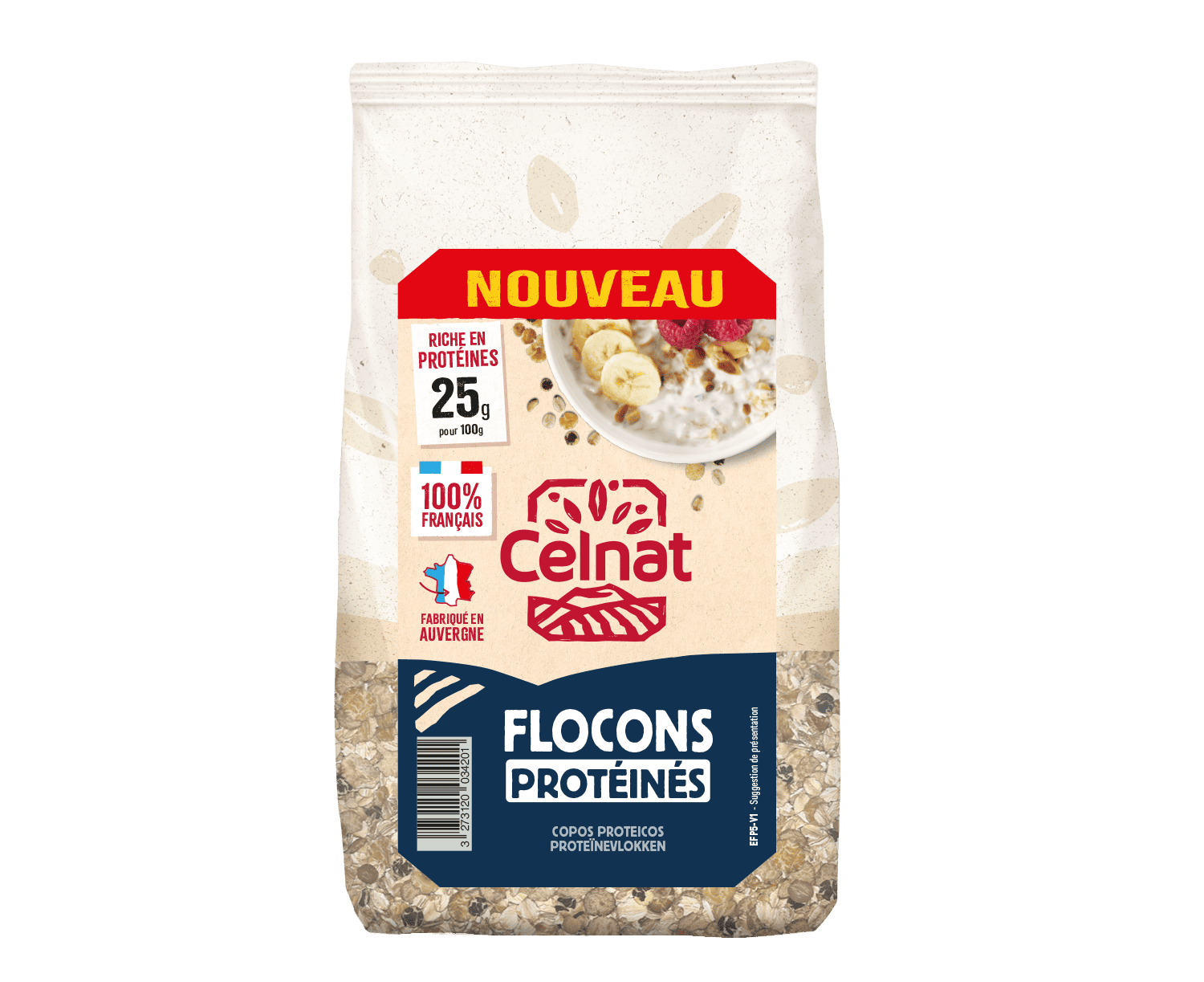 Flocons protéinés celnat Bio