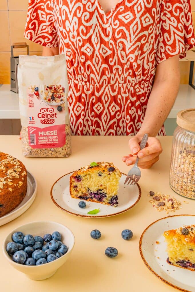 recette cake à la myrtille