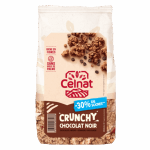 Celnat crunchy chocolat noir - 30% de sucres