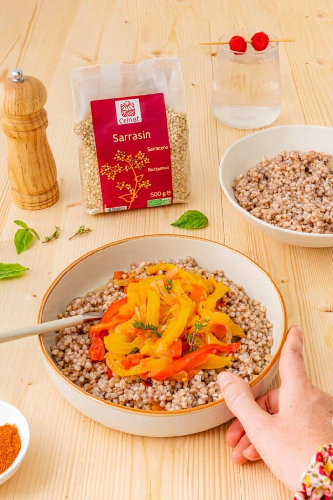 sarrasin aux poivrons recette
