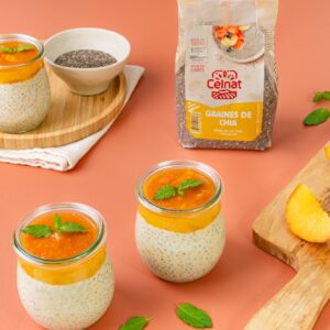 pudding chia peche celnat