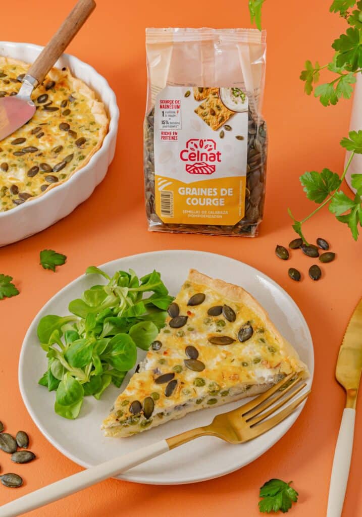 quiche petits pois feta Celnat