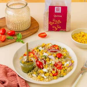 salade quinoa au pesto vert recette