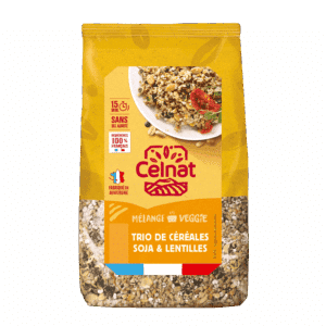melange veggie celnat trio de cereales soja et lentilles