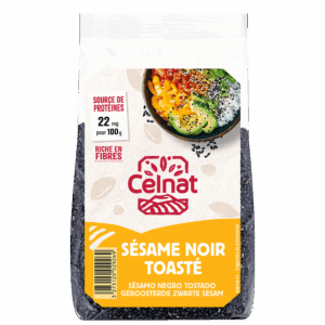 Graines de sésame noir toasté